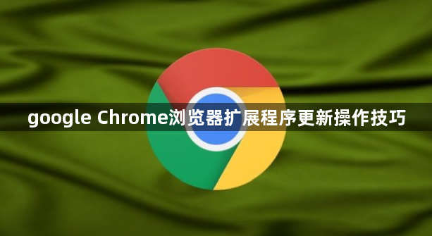 google Chrome浏览器扩展程序更新操作技巧1