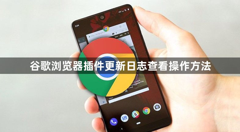 谷歌浏览器插件更新日志查看操作方法1