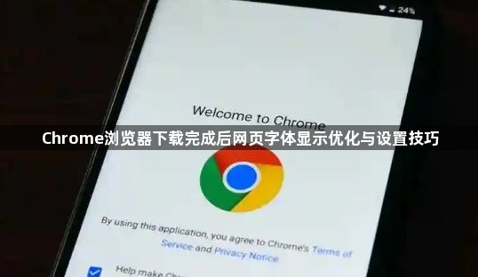 Chrome浏览器下载完成后网页字体显示优化与设置技巧1