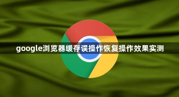 google浏览器缓存误操作恢复操作效果实测1