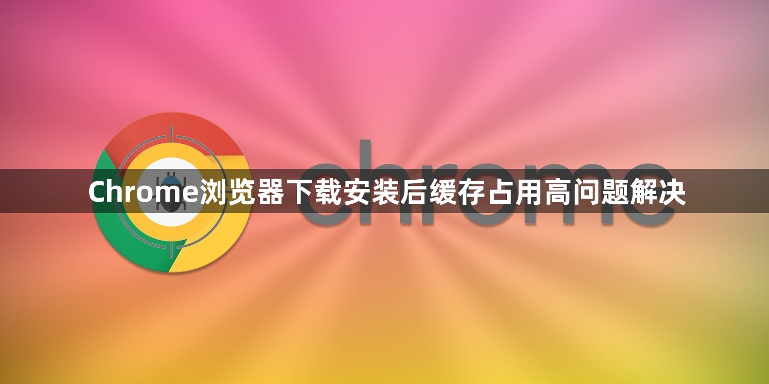 Chrome浏览器下载安装后缓存占用高问题解决1