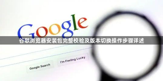 谷歌浏览器安装包完整校验及版本切换操作步骤详述1
