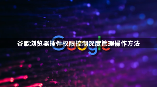 谷歌浏览器插件权限控制深度管理操作方法1