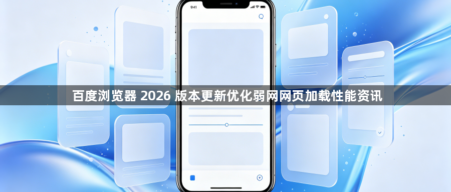 百度浏览器 2026 版本更新优化弱网网页加载性能资讯1