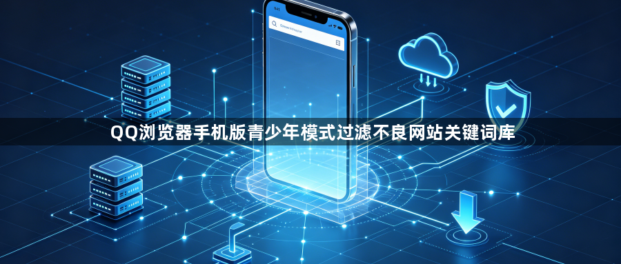 QQ浏览器手机版青少年模式过滤不良网站关键词库1
