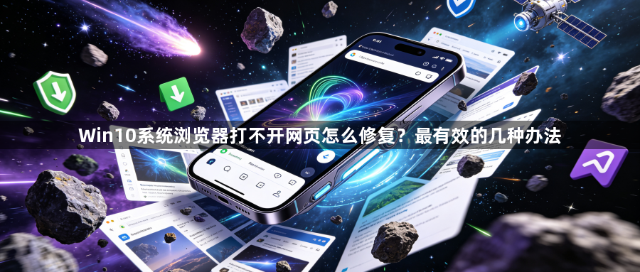 Win10系统浏览器打不开网页怎么修复?最有效的几种办法1