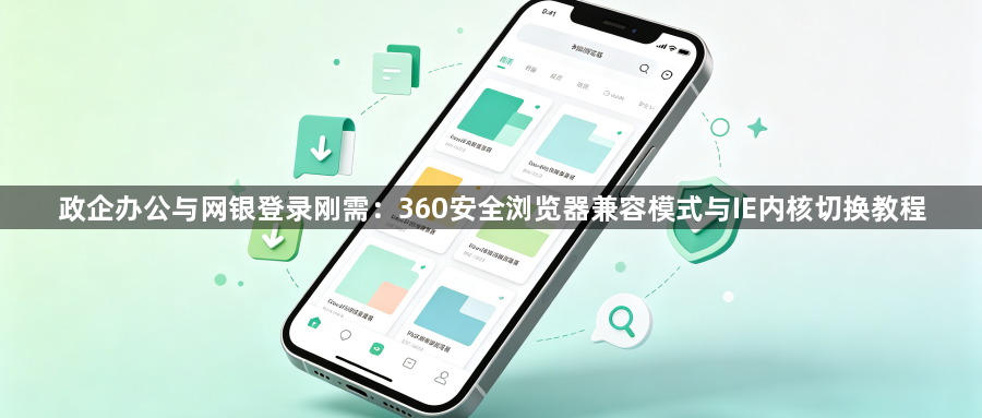 政企办公与网银登录刚需：360安全浏览器兼容模式与IE内核切换教程1