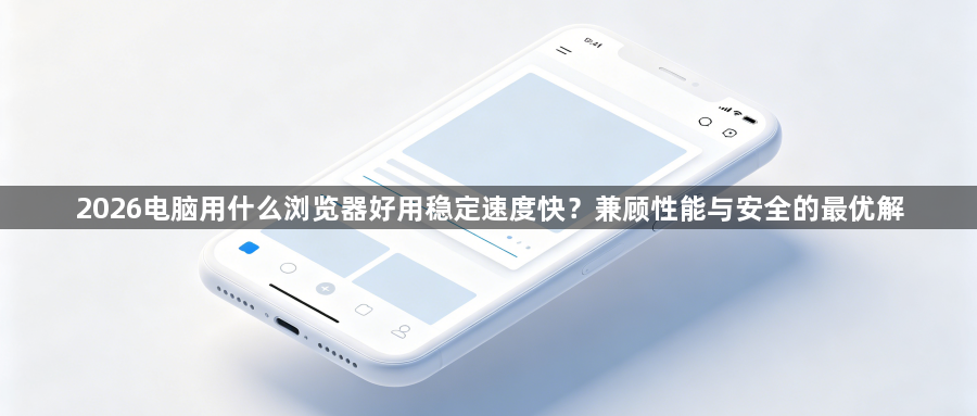 2026电脑用什么浏览器好用稳定速度快？兼顾性能与安全的最优解1