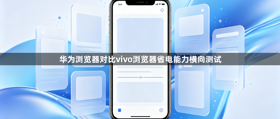 华为浏览器对比vivo浏览器省电能力横向测试1