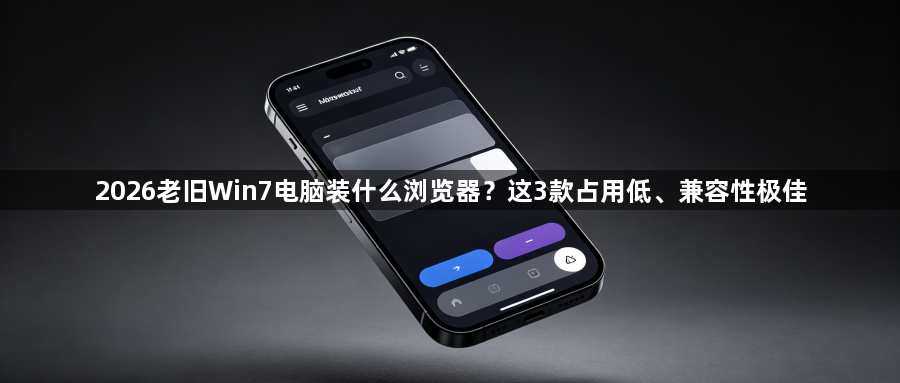 2026老旧Win7电脑装什么浏览器？这3款占用低、兼容性极佳1
