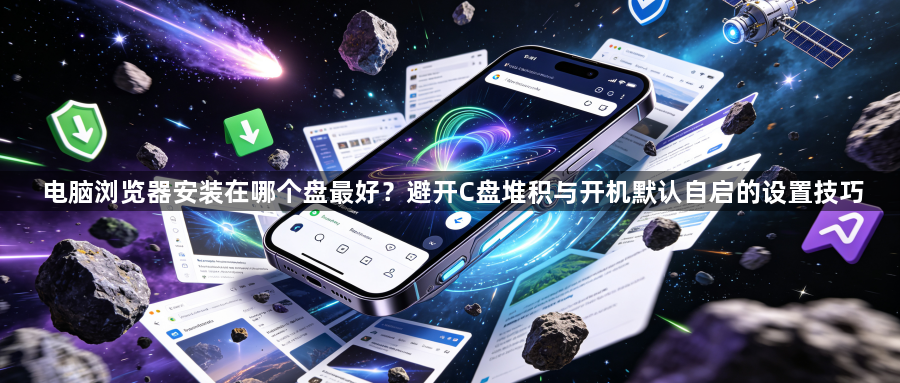 电脑浏览器安装在哪个盘最好？避开C盘堆积与开机默认自启的设置技巧1