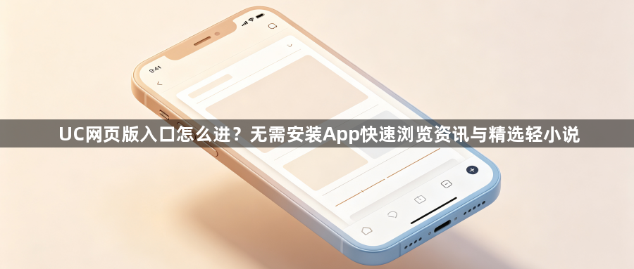 UC网页版入口怎么进？无需安装App快速浏览资讯与精选轻小说1
