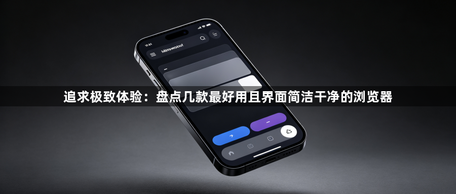 追求极致体验：盘点几款最好用且界面简洁干净的浏览器1