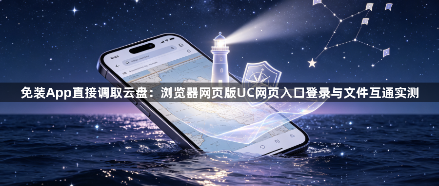 免装App直接调取云盘：浏览器网页版UC网页入口登录与文件互通实测1