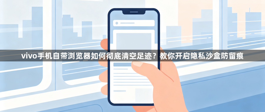 vivo手机自带浏览器如何彻底清空足迹？教你开启隐私沙盒防留痕1