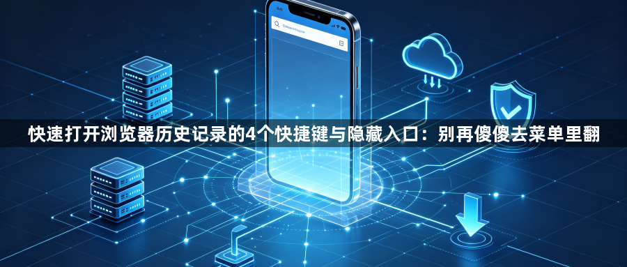 快速打开浏览器历史记录的4个快捷键与隐藏入口：别再傻傻去菜单里翻1