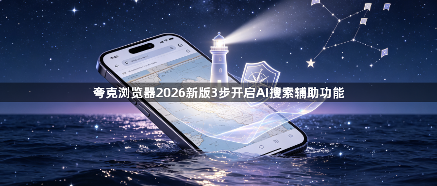 夸克浏览器2026新版3步开启AI搜索辅助功能1