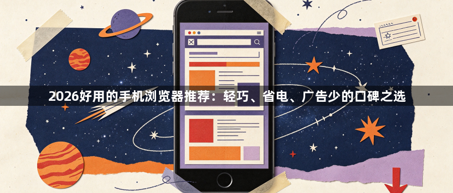 2026好用的手机浏览器推荐：轻巧、省电、广告少的口碑之选1
