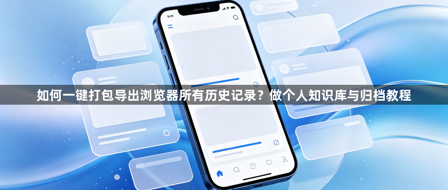 如何一键打包导出浏览器所有历史记录?做个人知识库与归档教程1