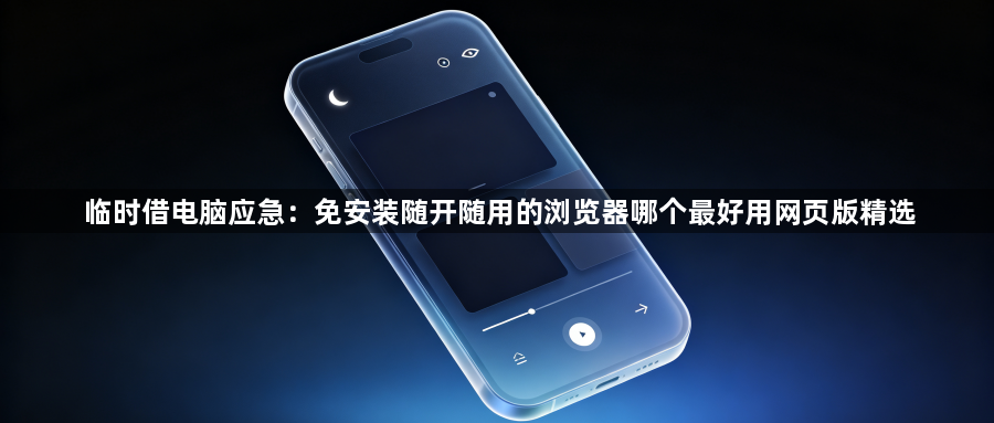 临时借电脑应急：免安装随开随用的浏览器哪个最好用网页版精选1