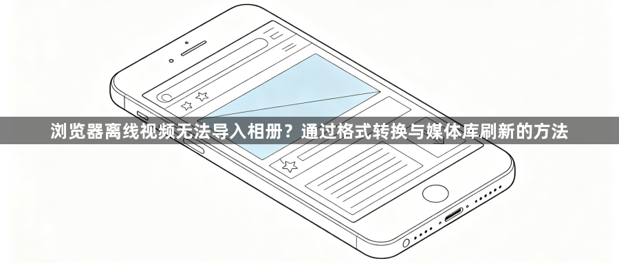 浏览器离线视频无法导入相册？通过格式转换与媒体库刷新的方法1