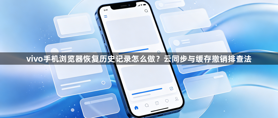 vivo手机浏览器恢复历史记录怎么做?云同步与缓存撤销排查法1