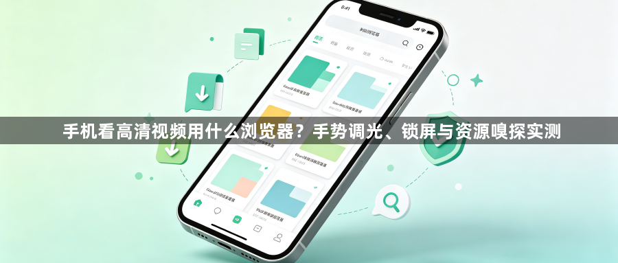 手机看高清视频用什么浏览器?手势调光、锁屏与资源嗅探实测1